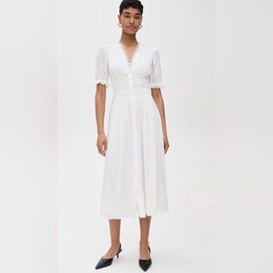 Reformation Ketra Ivory Midi Dress